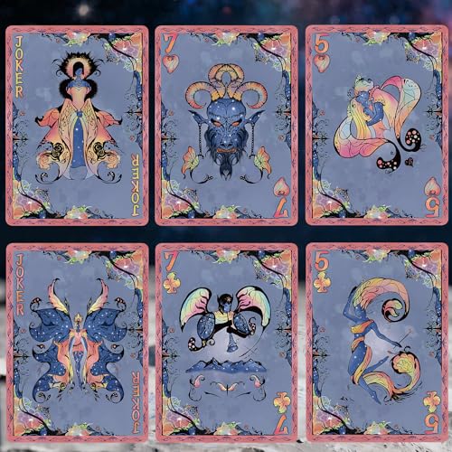 Naipes Poker Tema Mariposa Cielo Estrellado 54 Cartas miniatura 6