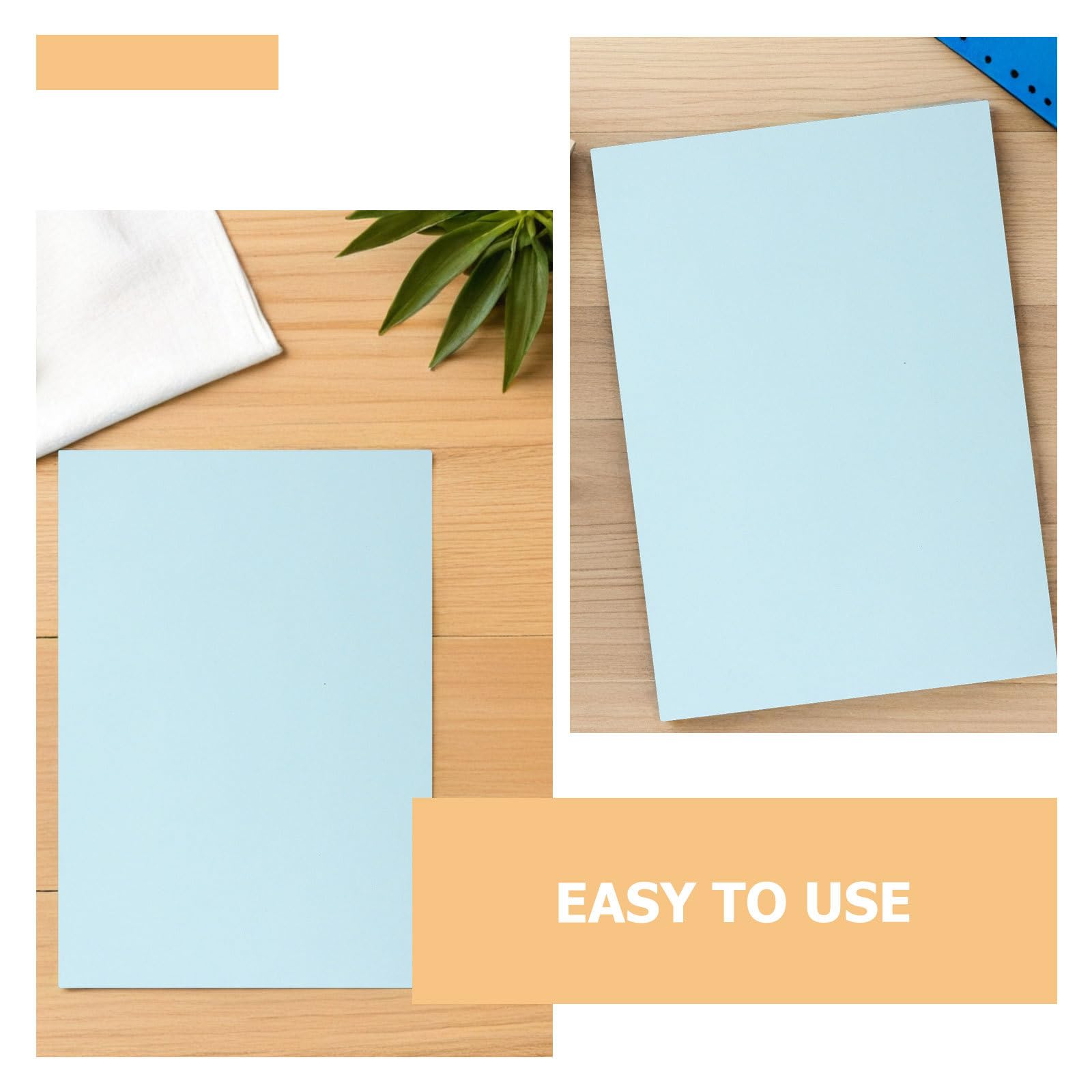 Carta per fotocopie A4 blu da 200 pezzi: fogli per stampanti, per scrivere, per cancelleria versatile per ufficio, fogli non rifiniti per pubblicità di eventi