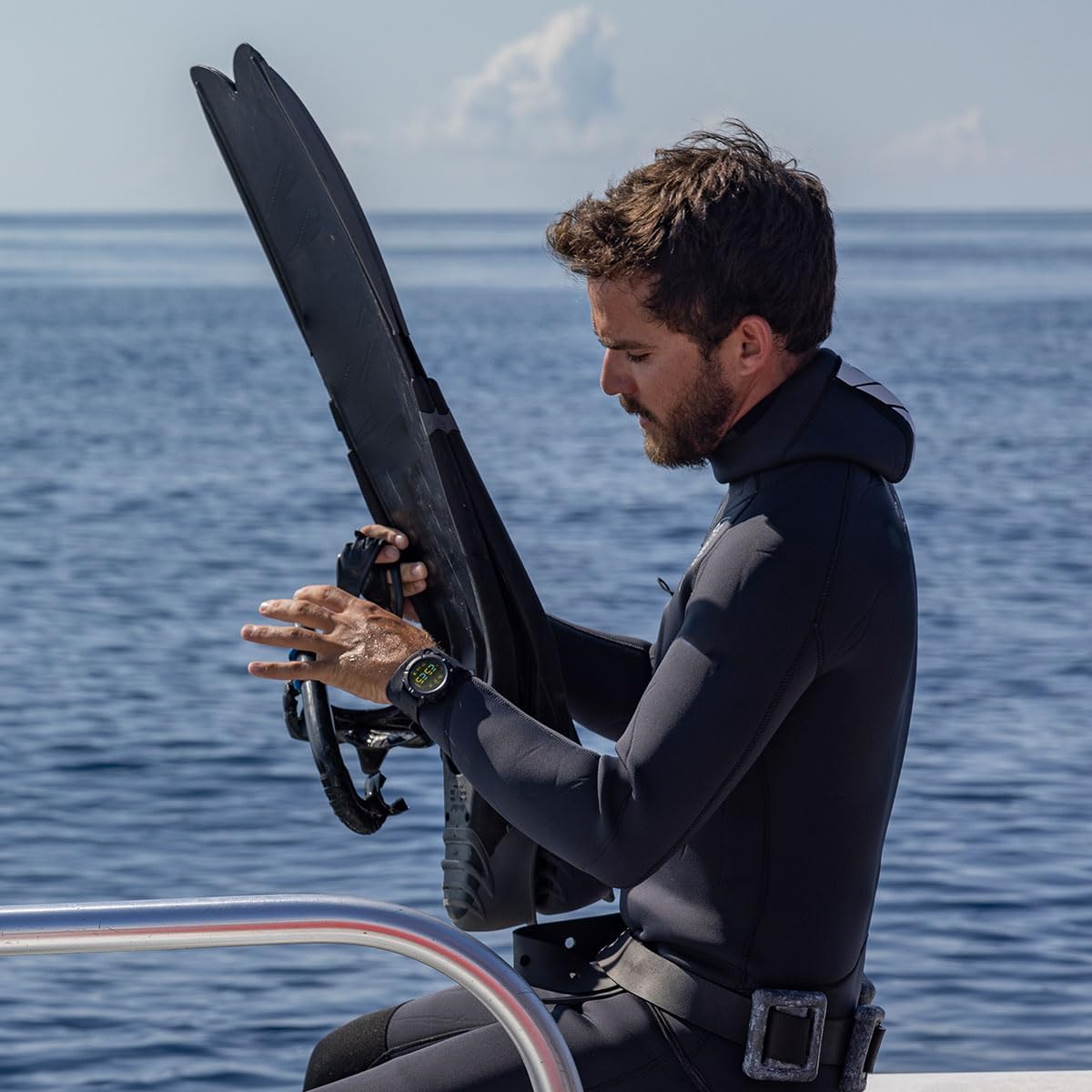 Garmin Descent G2 (Black/Black) AMOLED Dive Computer Watch Bundle - Bright 1.2" AMOLED Display, 10-Day Battery Life, Multiple Dive Modes with PlayBetter Dry Bag Pack