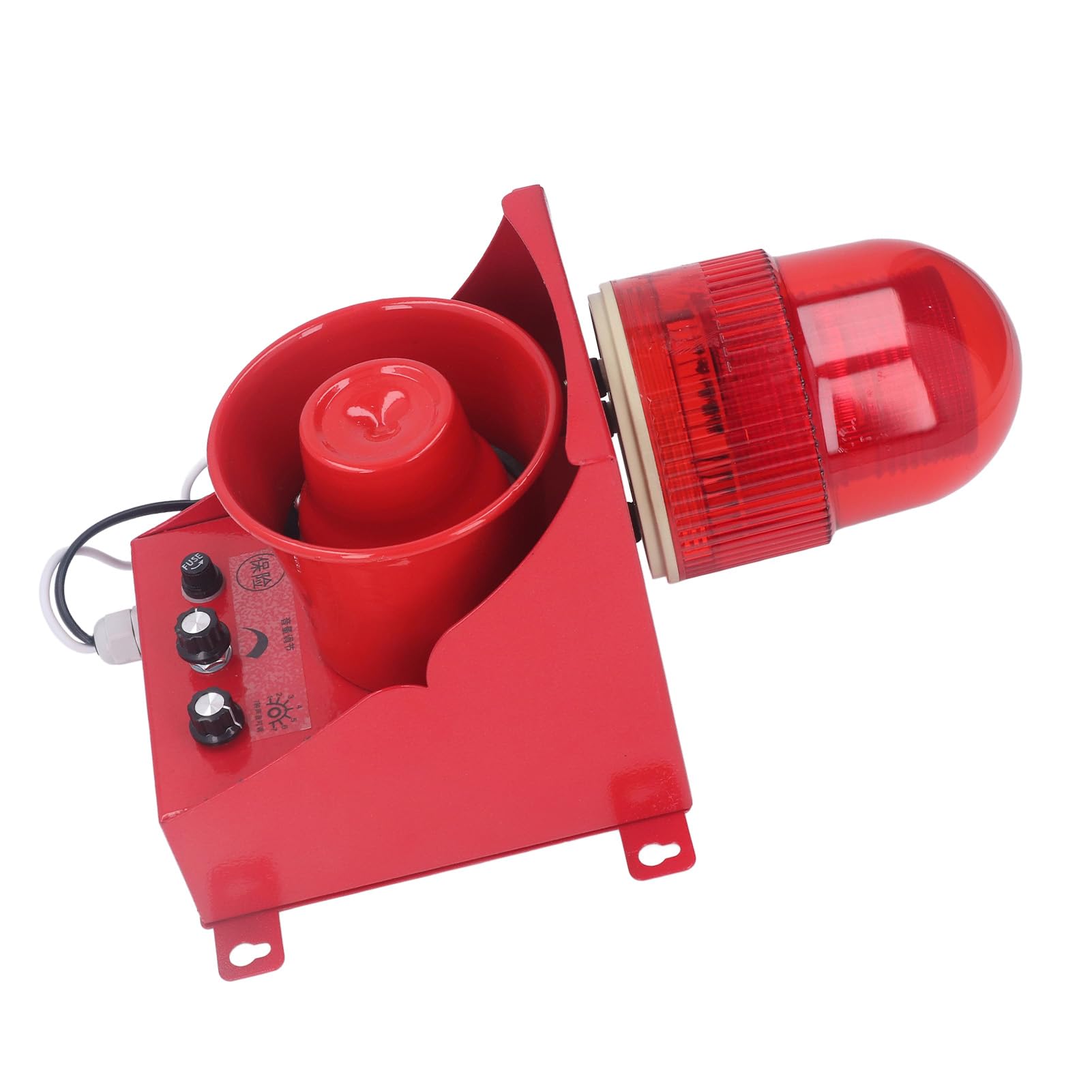 Alarma de Sirena Industrial Estroboscópica de Emergencia 40W 130dB Alto Decibelio Brillo Fuerte IP65 Alarma de Bocina Estroboscópica LED Impermeable para Diversas Industrias
