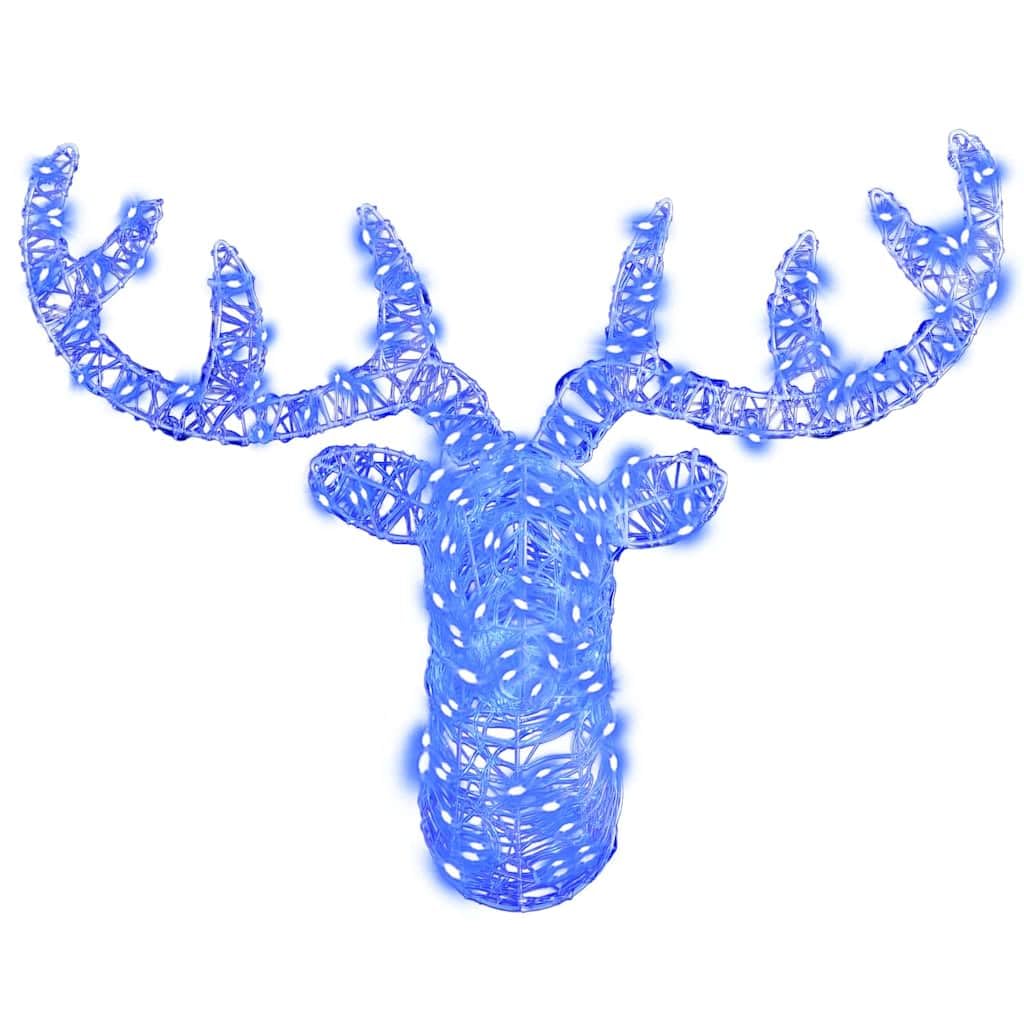 Festnight Beleuchtet Außen Led Rentierkopf 140 Led 60 cm Weihnachtsfiguren Draußen Weihnachtsdeko Outdoor Weihnachtsbeleuchtung Außen Figuren Weihnachten Deko Kaltweiß