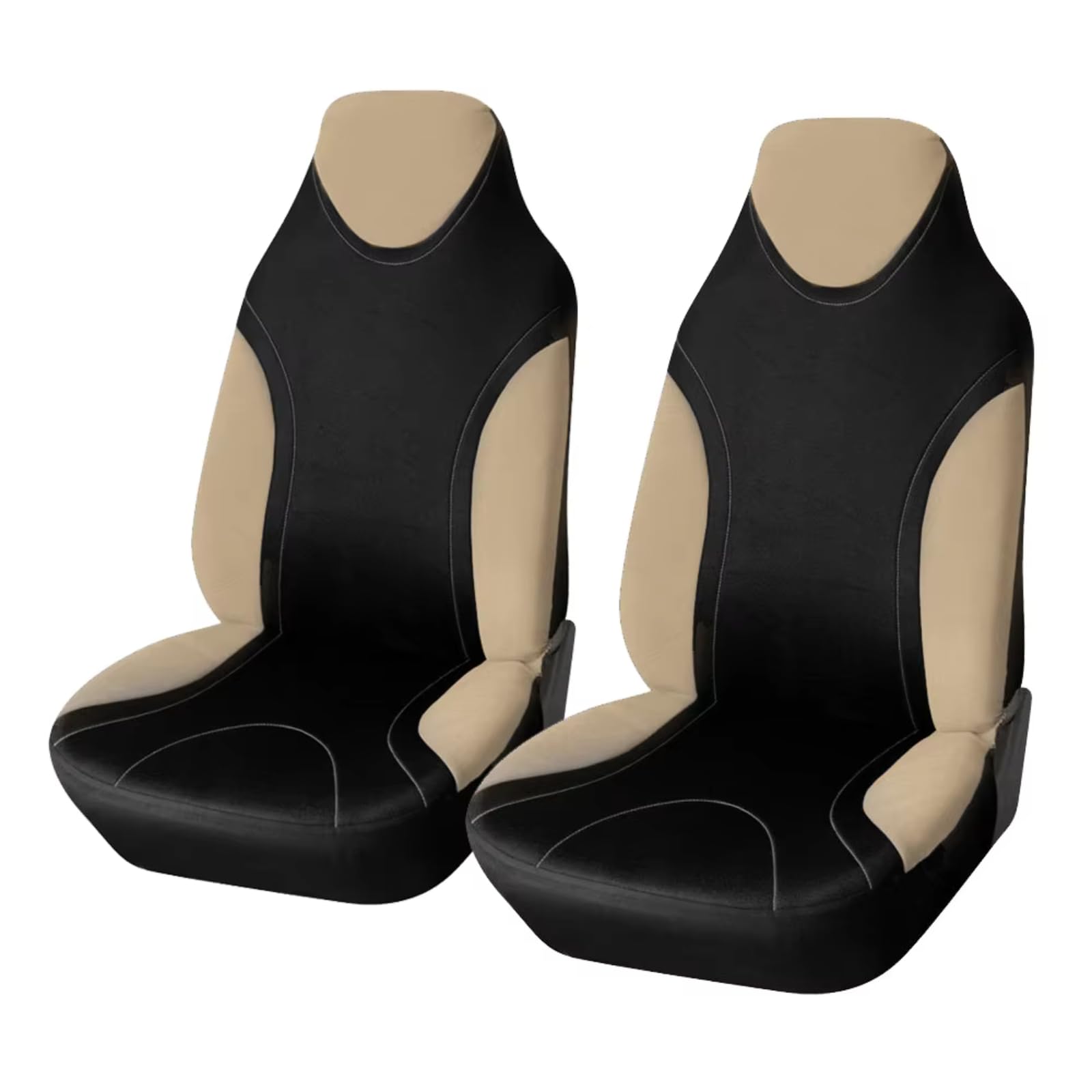 2 Housses de siège Auto, pour Renault Zoe 2019-2023 2024 Convient à Toutes Les Saisons Facile à Installer Siège Auto Respirant Antidérapant,A Beige