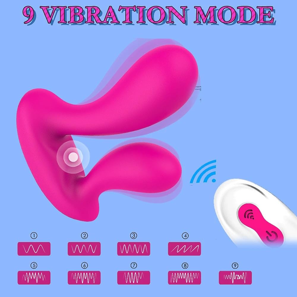 Vibrador Vibrador de bragas Invisible 3 en 1 para parejas, 9 modos, potente juguete sexual vaginal con punto G, masturbador para mujeres