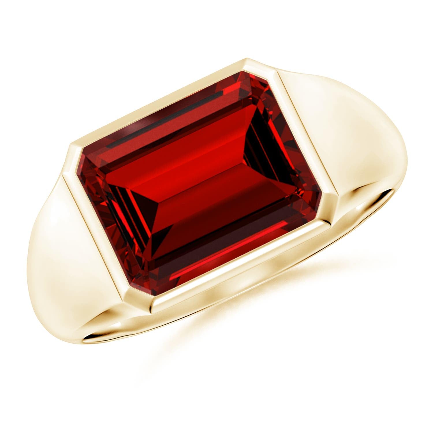 サイズ20.5新品未使用Lab Grown Ruby（人工培育ルビー）リング指輪 Amazon.com: ANGARA: Lab-Grown Ruby Rings