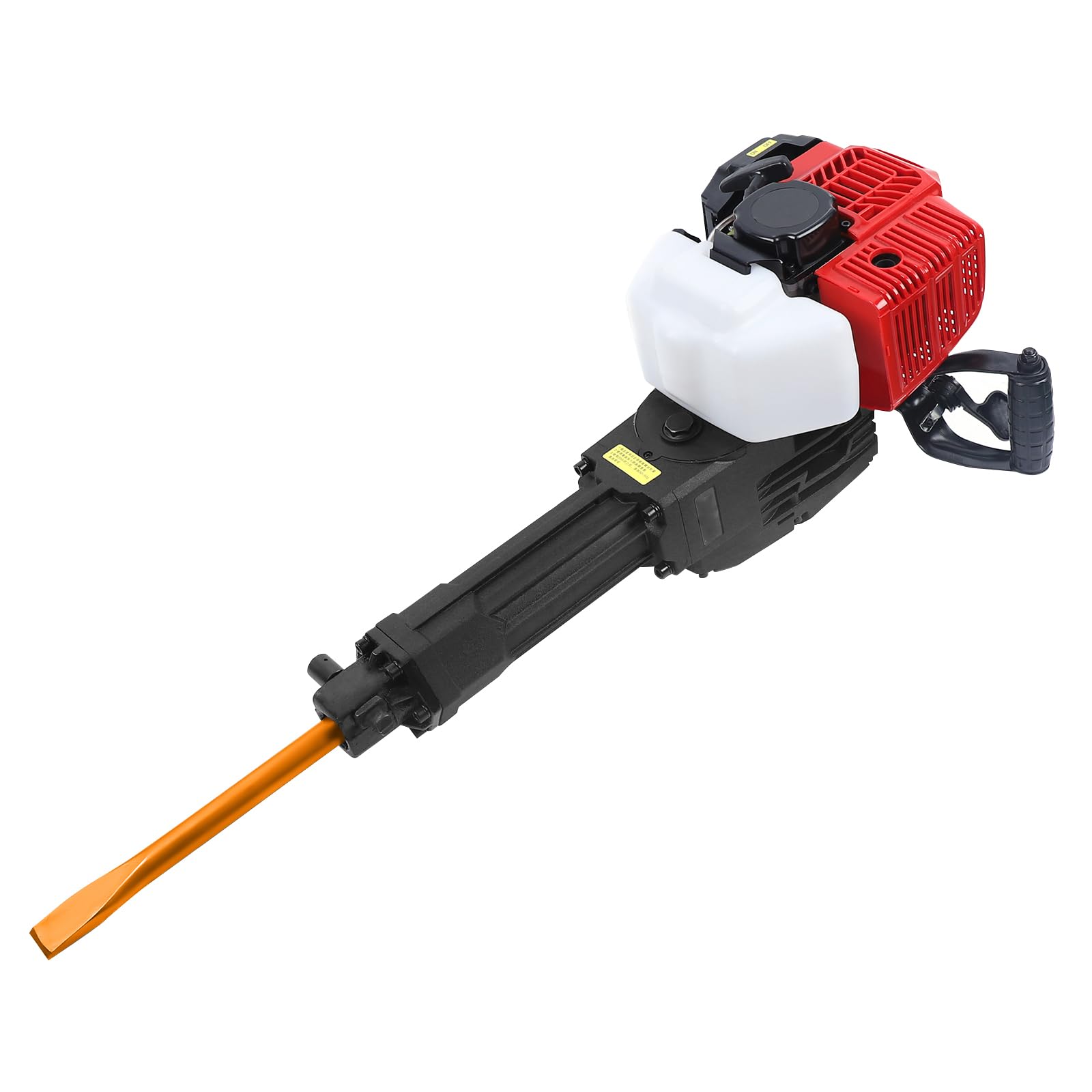 Martillo de demolición eléctrico, cincel para martillo de hormigón, herramienta trituradora de piedra, potente motor, cincel plano y puntual, para trabajos de pared y suelo, bajo ruido, 61 x 38,5 x