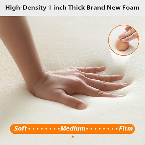 Miniatura 9 de Sundale Outdoor Juego de 2 cojines acolchados resistentes al agua para silla de salón de olefina, para patio con 6 correas, perfectos para patio