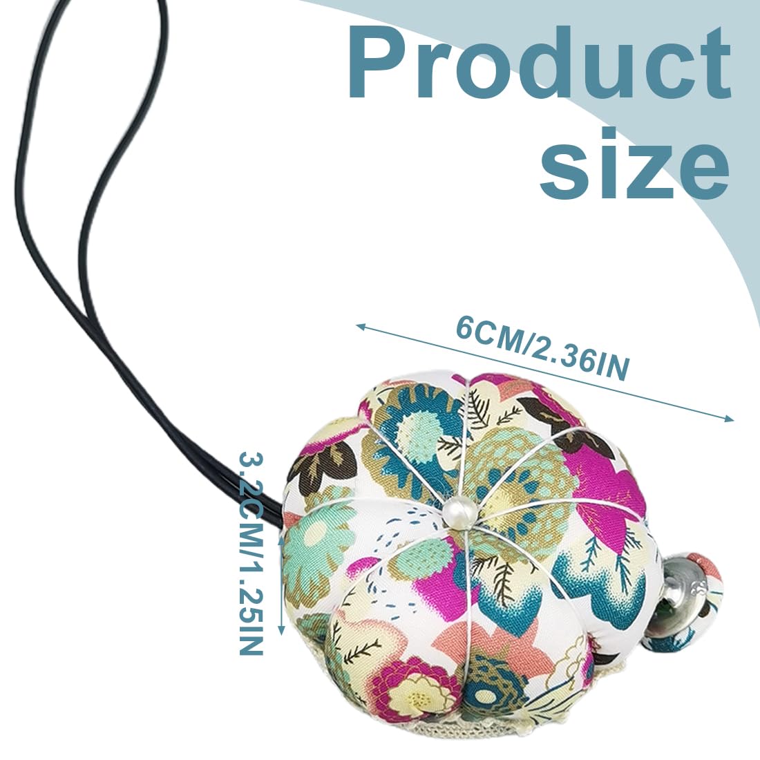 ZAMXHUG Coussin Broche Poignet Citrouille - Porte Aiguilles Couture Main Portable