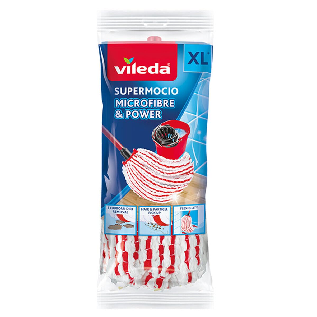 Vileda SuperMocio Microfibre & Power Mop Refill