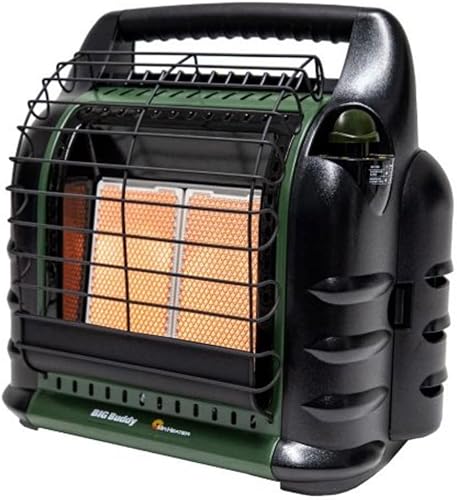 Mr. Heater Calentador de propano líquido portátil Big Buddy verde de 4,000-18,000 BTU
