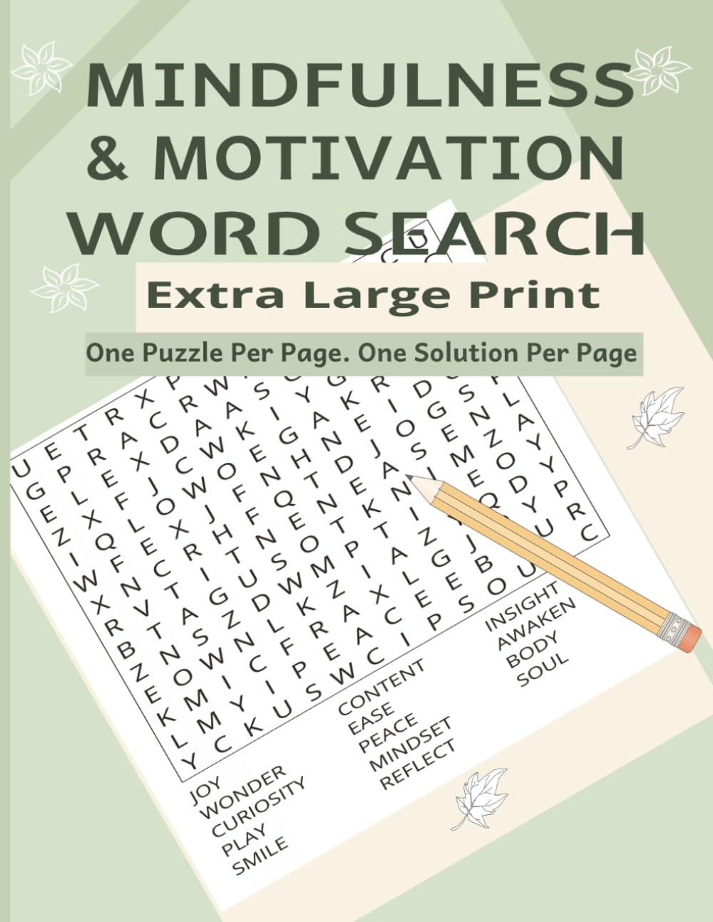 Mindfulness and Motivation Word Search Book: A Cozy Collection of 52 Uplifting Puzzles for Adults, Teens & Seniors-Large Print