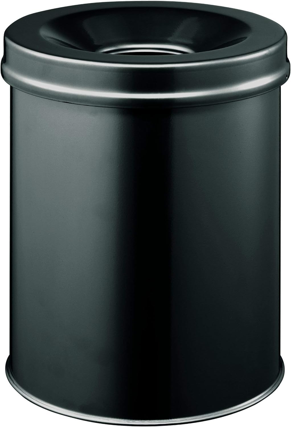 Durable Black Safe Waste Bin 15L