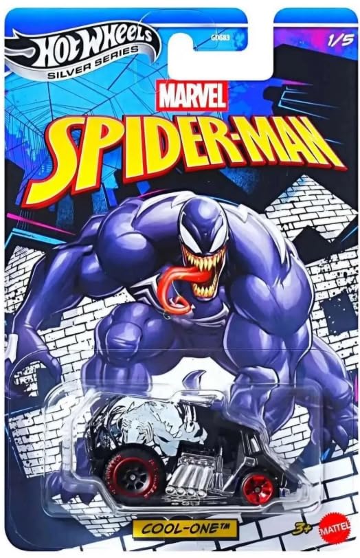 Silver Series Spider Man Cool-One [Black] 1/5, 1:64 Scale Diecast Toy Vehicle