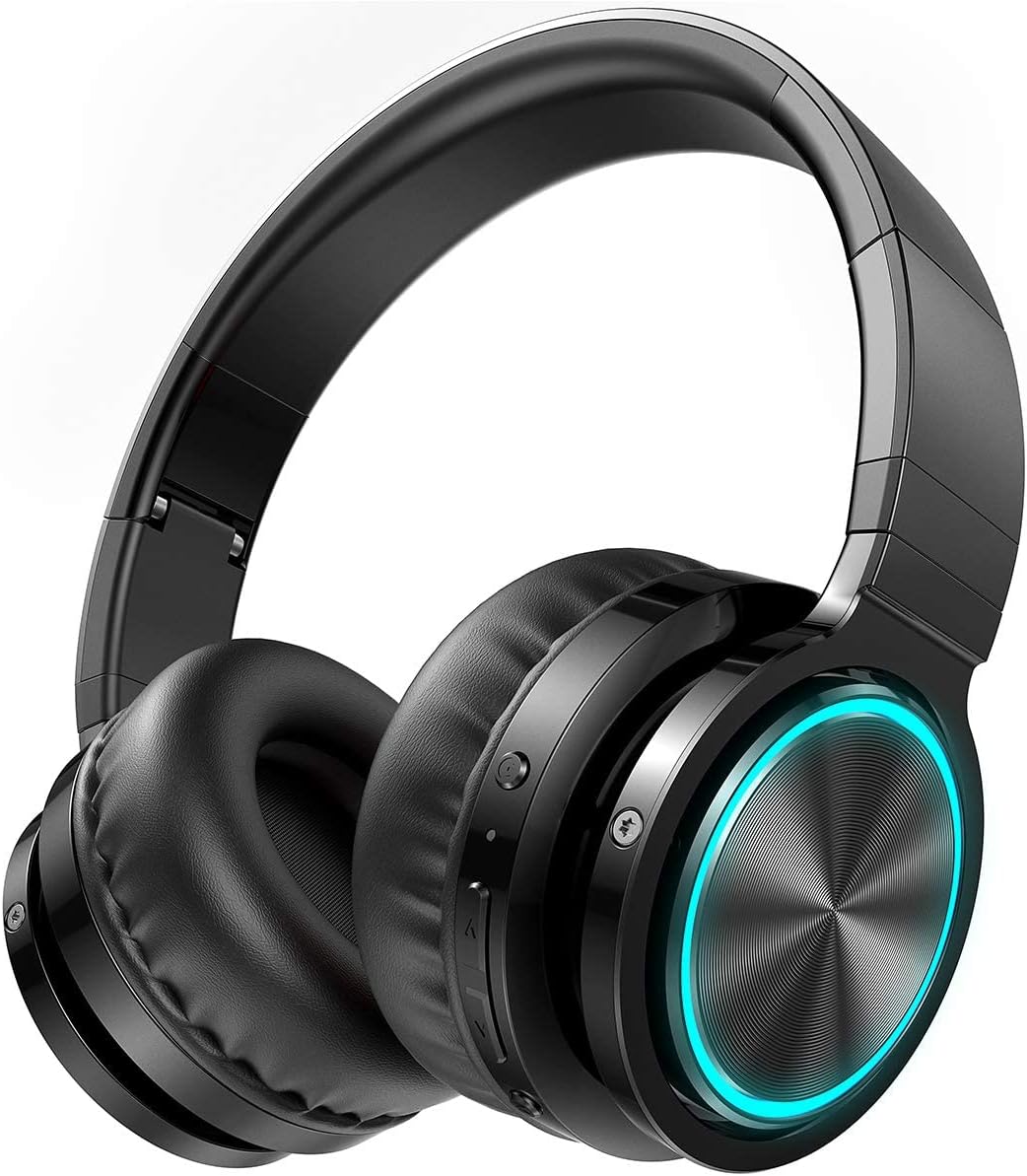 KVIDIO [Updated Bluetooth Headphones Over Ear, 65 Hours