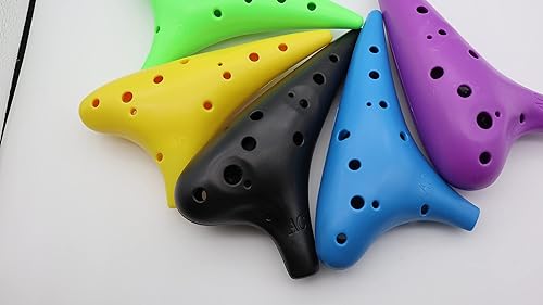 Miniatura 6 de Instrumento Ocarina de plástico Ocarina de 12 agujeros Ocarina Alto C Instrumento de 12 agujeros Ocarina Instrumento fácil para niños, principiantes