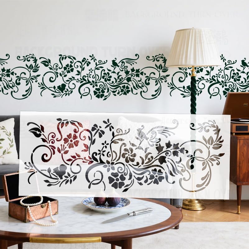 Pochoirs personnalisés pour masquer les imperfections murales et embellir les plafonds 71 cm