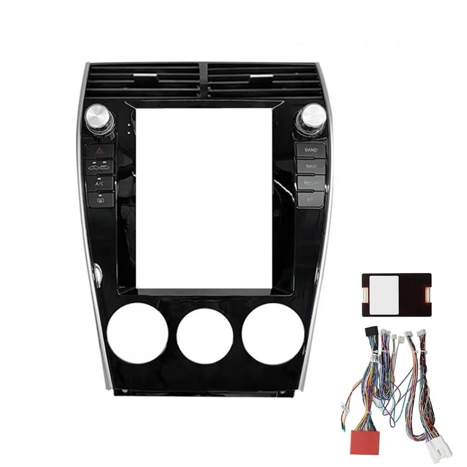 Cadre de façade d'autoradio Tableau De Bord D'autoradio 9.7 Pouces 2din Pour Mazda 6 2004-2015 Panneau Voiture Panneau Stéréo Avec Cadre CD DVD Double Din Cadre Façade