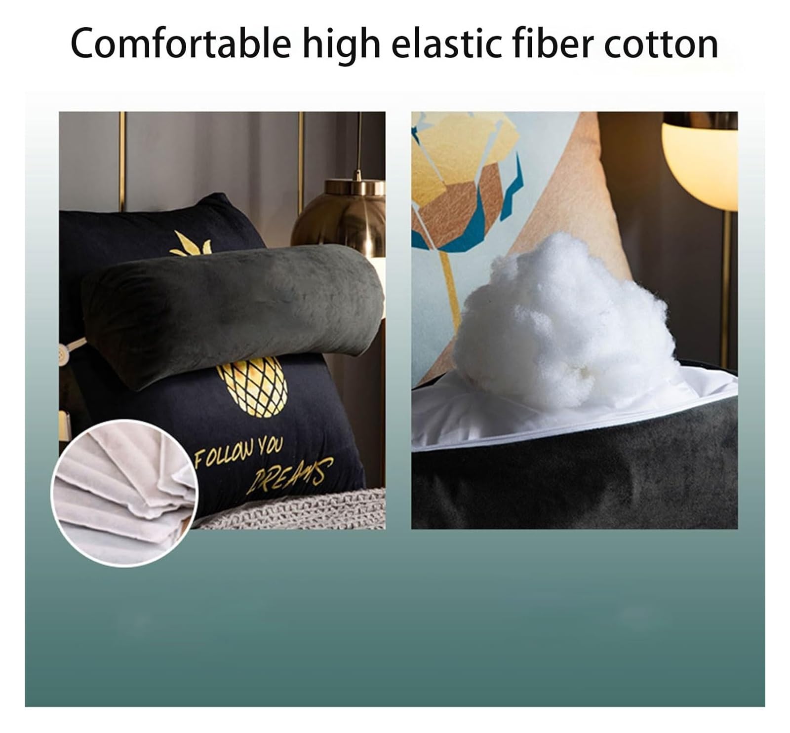 Cojines de lectura triangulares de cuña con cuello ajustable, soporte de espalda de espuma viscoelástica triturada para sofá y cabecero, diseño ergonómico, 45 x 45 x 20 cm