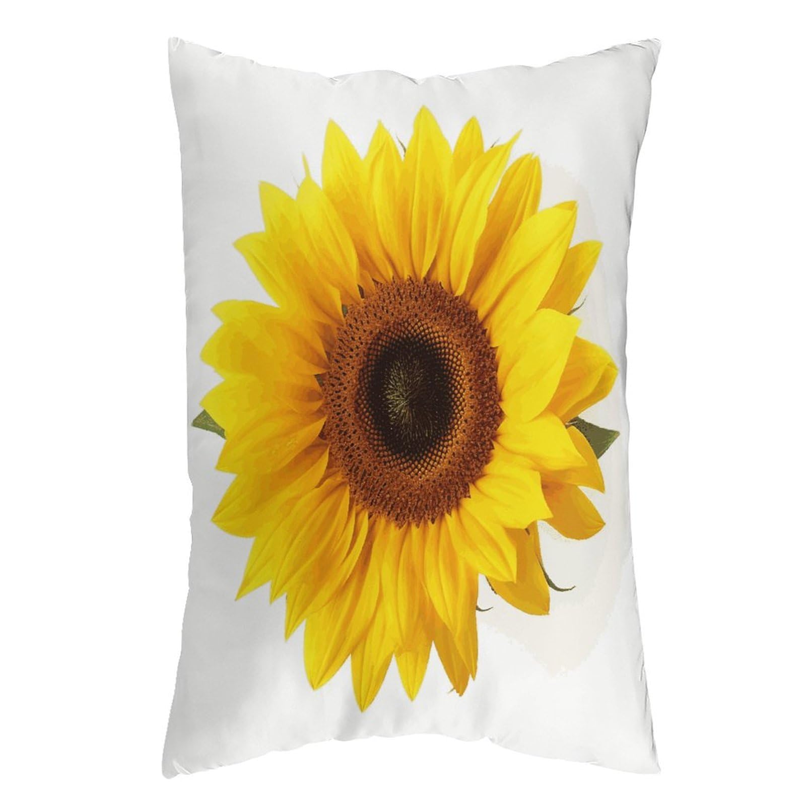 LDGSUPH Sunflower Isolated Pillow Cases Soft Pillowcase with Invisible Zipper Wrinkle Resistant Pillow Covers Breathable Removable Pillow Protector for Bed Sofa Car 12 "x20