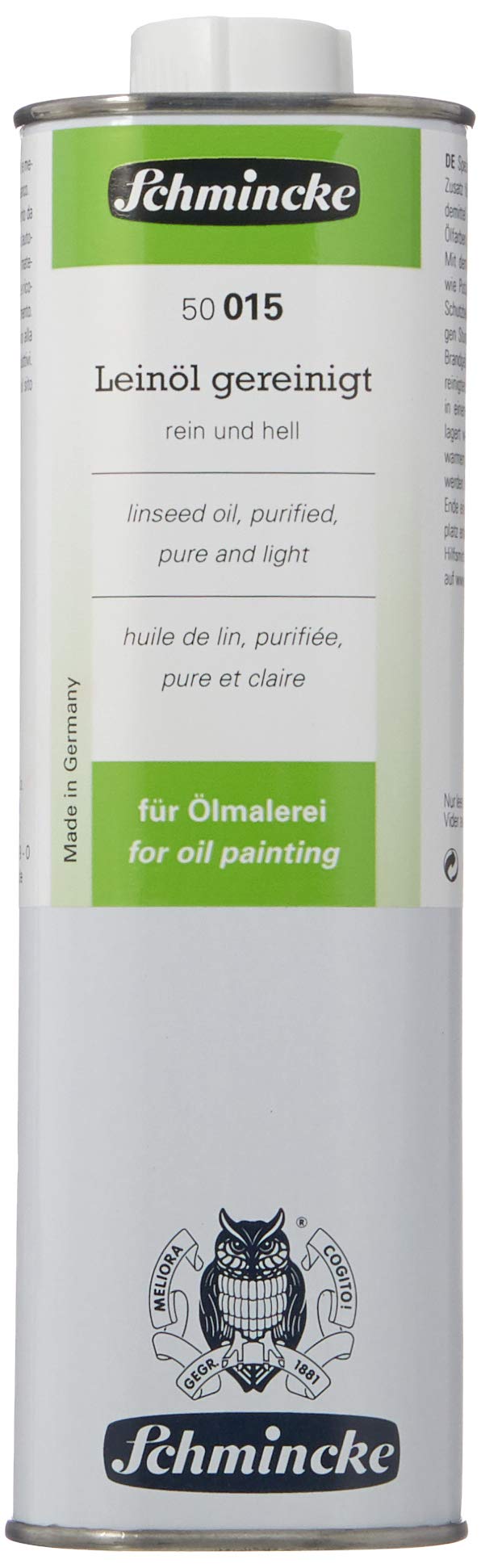 Schmincke Leinöl, gereinigt, 1000 ml