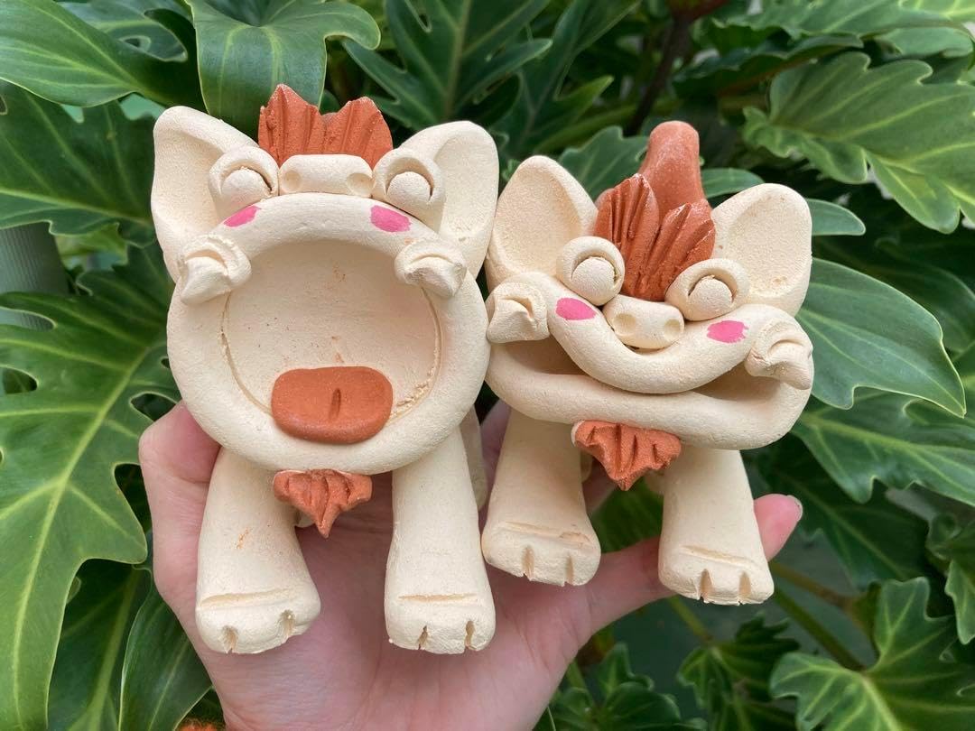 シーサー　魔除け　厄除け　御守り　笑顔　ニコニコ　花シーサー　陶器　焼き物　沖縄 シーサー 御守り 魔除け 厄除け 笑顔 お土産 焼き物 陶器 沖縄 沖縄