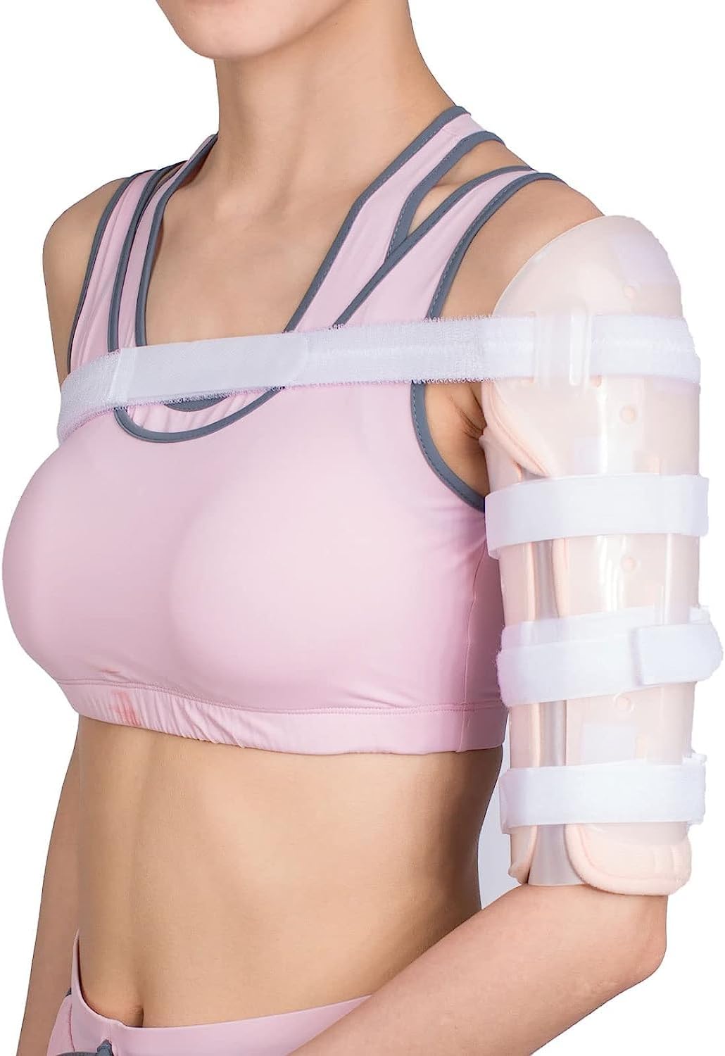 Long-Bone Humerus Fracture for Men and Women,Humeral Shaft Fracture Splint Lightweight and Breathable Humeral Fracture Brace for Upper Arm, Shoulder, Left/Right Arm Wraps (XL)