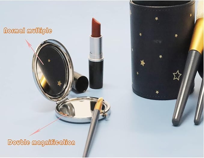 Espejo de maquillaje Redondo LQRI Orange Bird 6.48 cm miniatura 4
