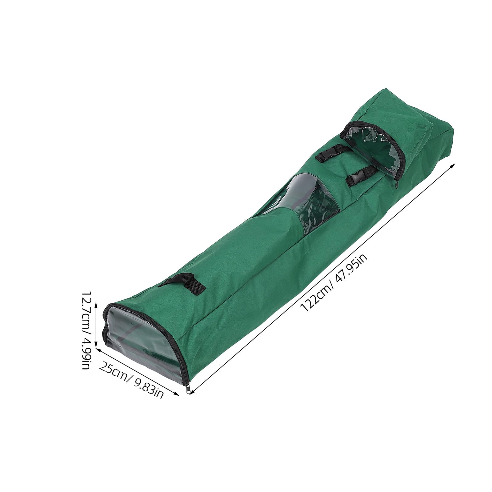 GANAZONO Faltbare Geschenkpapier Aufbewahrungstasche aus Oxford Reißfest mit Reißverschluss Multifunktionaler Organizer für Geschenkpapier Bänder und Partyzubehör Grün