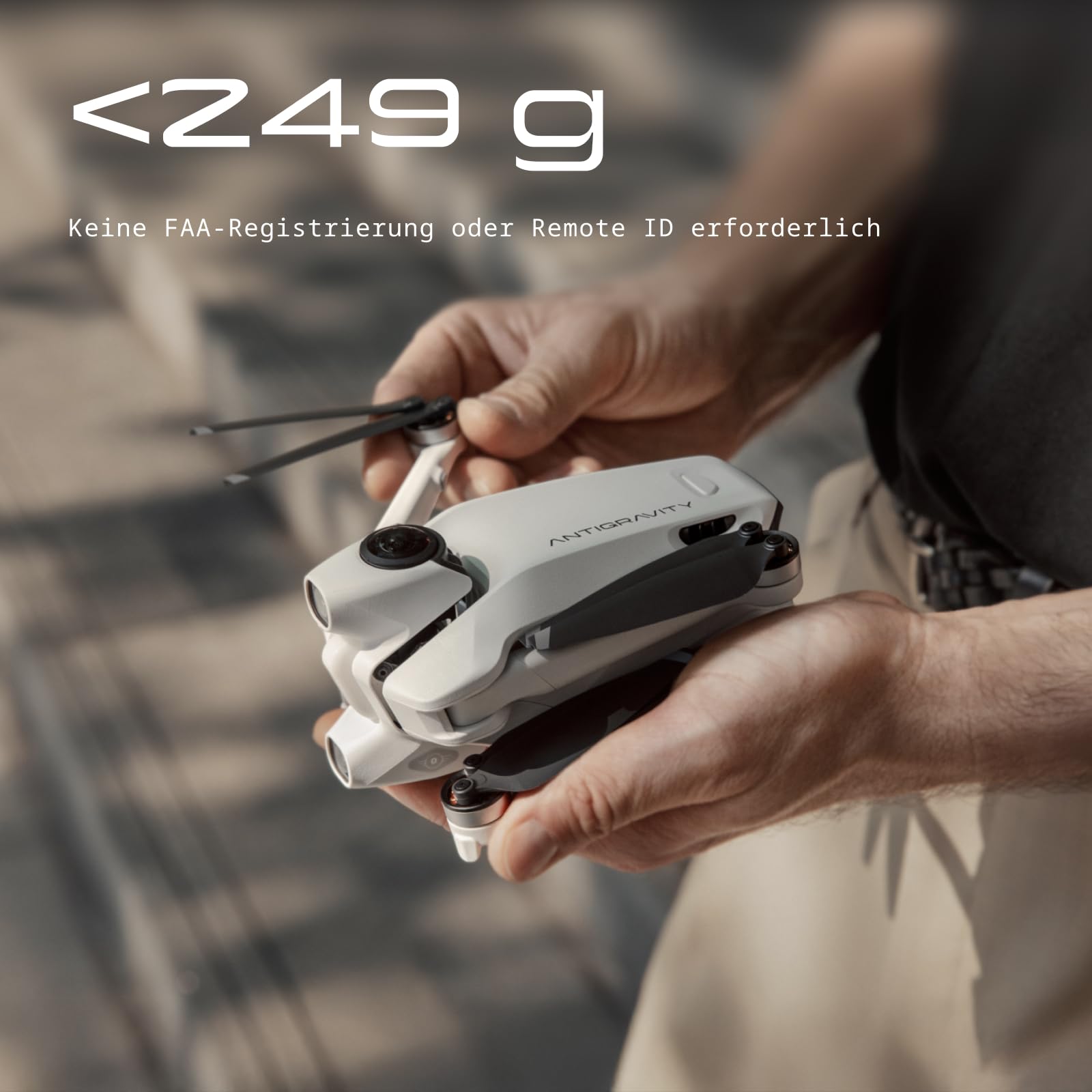 Antigravity A1 Explorer-Bundle (3 Akkus) – 8K 360°-Drohne für immersives Fliegen, Point-to-Fly-Steuerung, Hindernisvermeidung, 249 g & klappbar, Deep Track, Auto-Rückflug, 10 km Reichweite, Auto-Edit