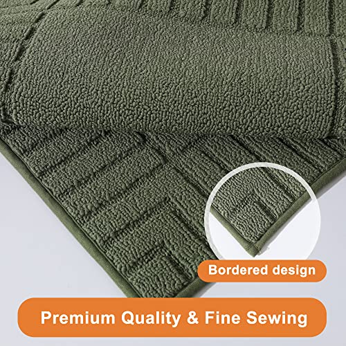 Beqhause YFQHHLT8371GN2460S Kitchen-Rugs-Non-Slip-Kitchen-Mats-For-Floor Machine Washable Kitchen Rugs 2 Pieces Kitchen Carpet Runner thumb #3