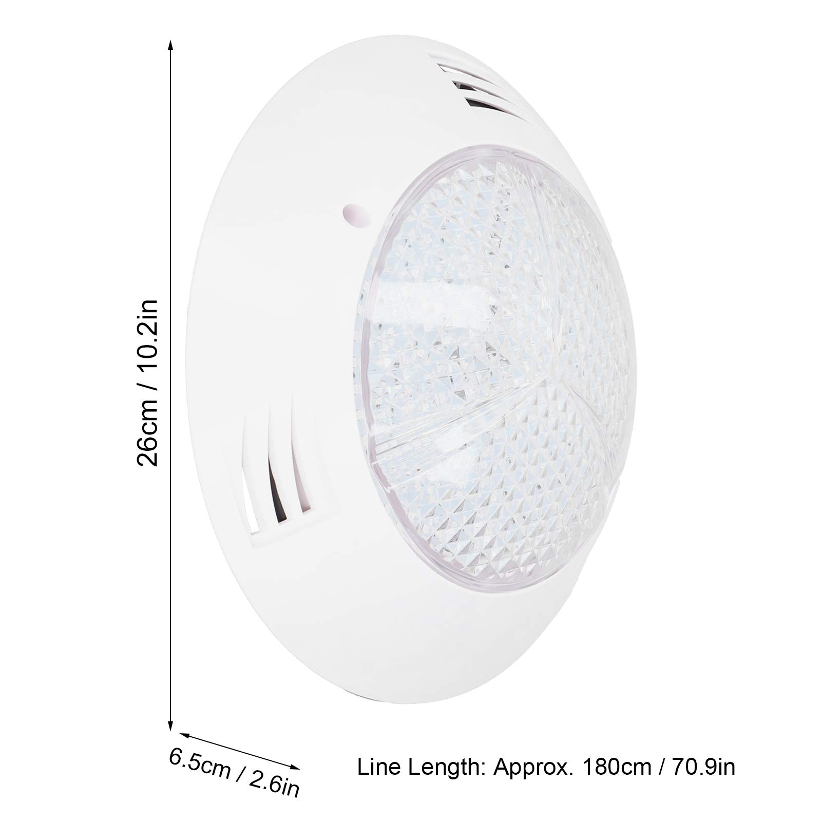 Fafeicy Oświetlenie Basenowe RGB 300LED Podwodne Oświetlenie Krajobrazu IP68 Wodoodporne 18 W AC 12 V z 12-klawiszowym Pilotem 7 Statycznych Kolorów 3 Dynamiczne Efekty dla Basenów