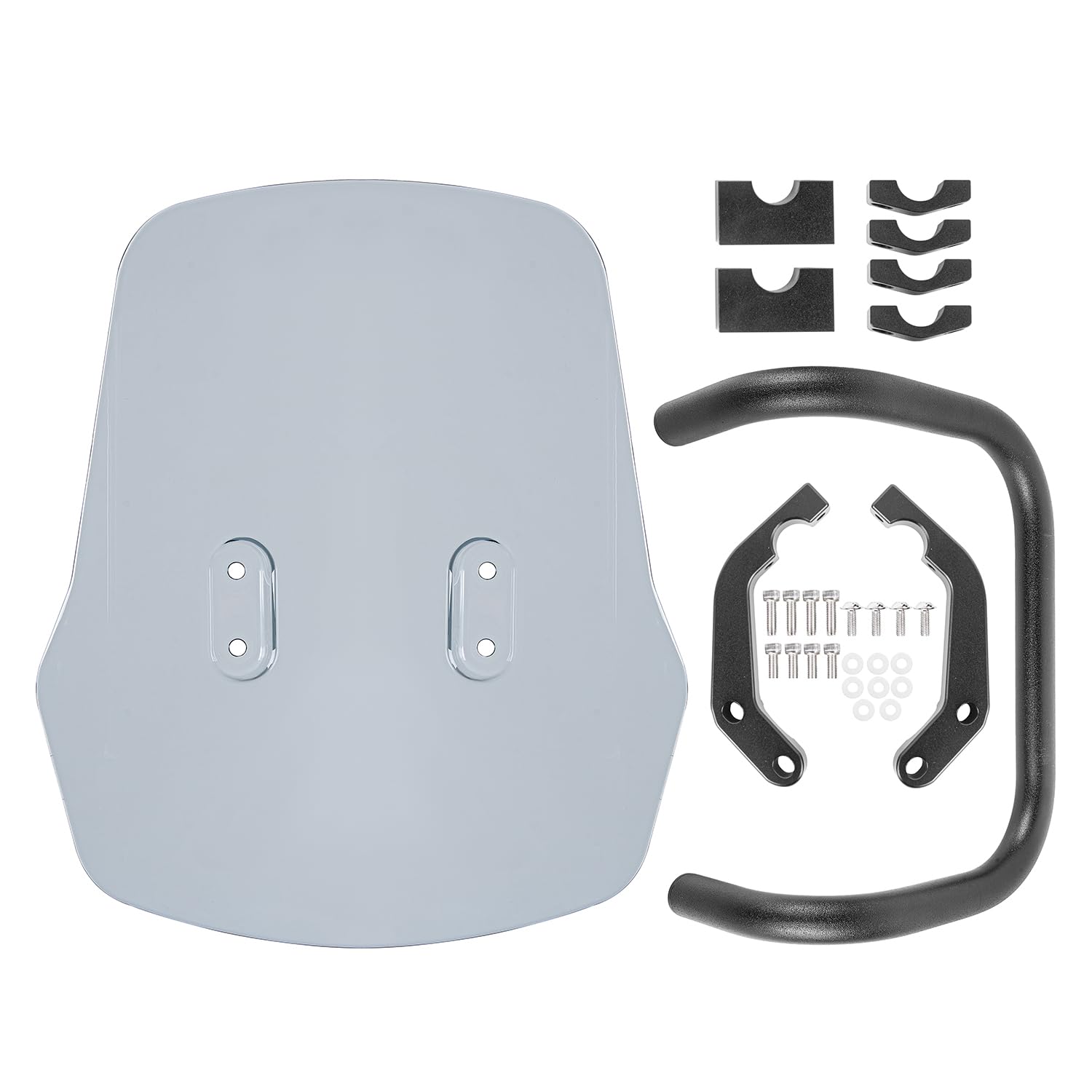 Parabrisas de Motocicleta Deflectores de Pantalla de Viento para Moto Compatible con CRF 250L CRF 250S 2013-2022 CRF 250M 2013-2017 CRF300L 2021-2023, Ahumado