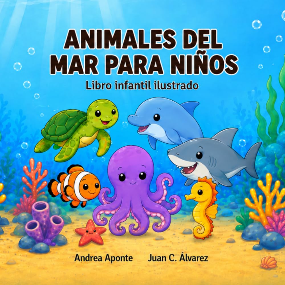 Animales del mar para niños: Un libro infantil ilustrado de aprendizaje temprano para pequeños exploradores curiosos (Animales para niños – Libros ilustrados para pequeños exploradores)