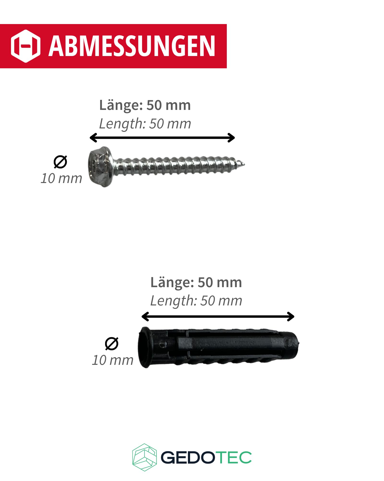 Gedotec TV Wandhalterung Für 40-80 Zoll – Bis 50 Kg, VESA 400x600 Mm, Neigbar, Inkl. Montagematerial
