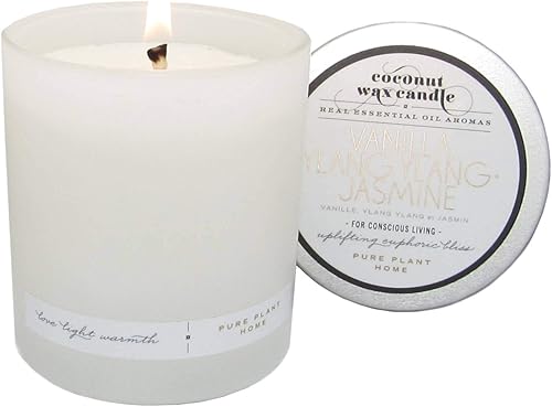 Miniatura 5 de Velas de bienestar veganas de vidrio esmerilado (pomelo naranja mandarina)