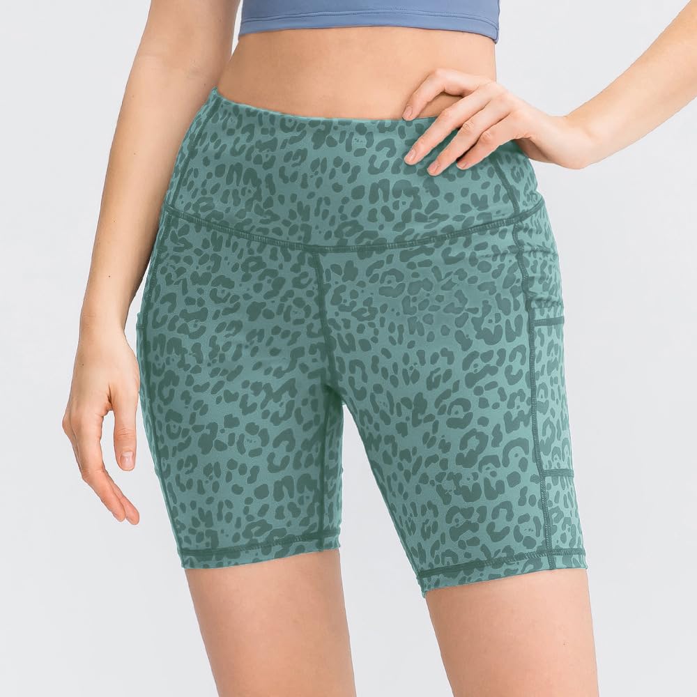 COTOP Pantaloncini Sportivi Donna,Biker Shorts con Tasche Estivi Pantaloncini Palestra Donna Vita Alta Opachi Shorts Donna Sportivi per Gym Running Yoga Leggings Corti