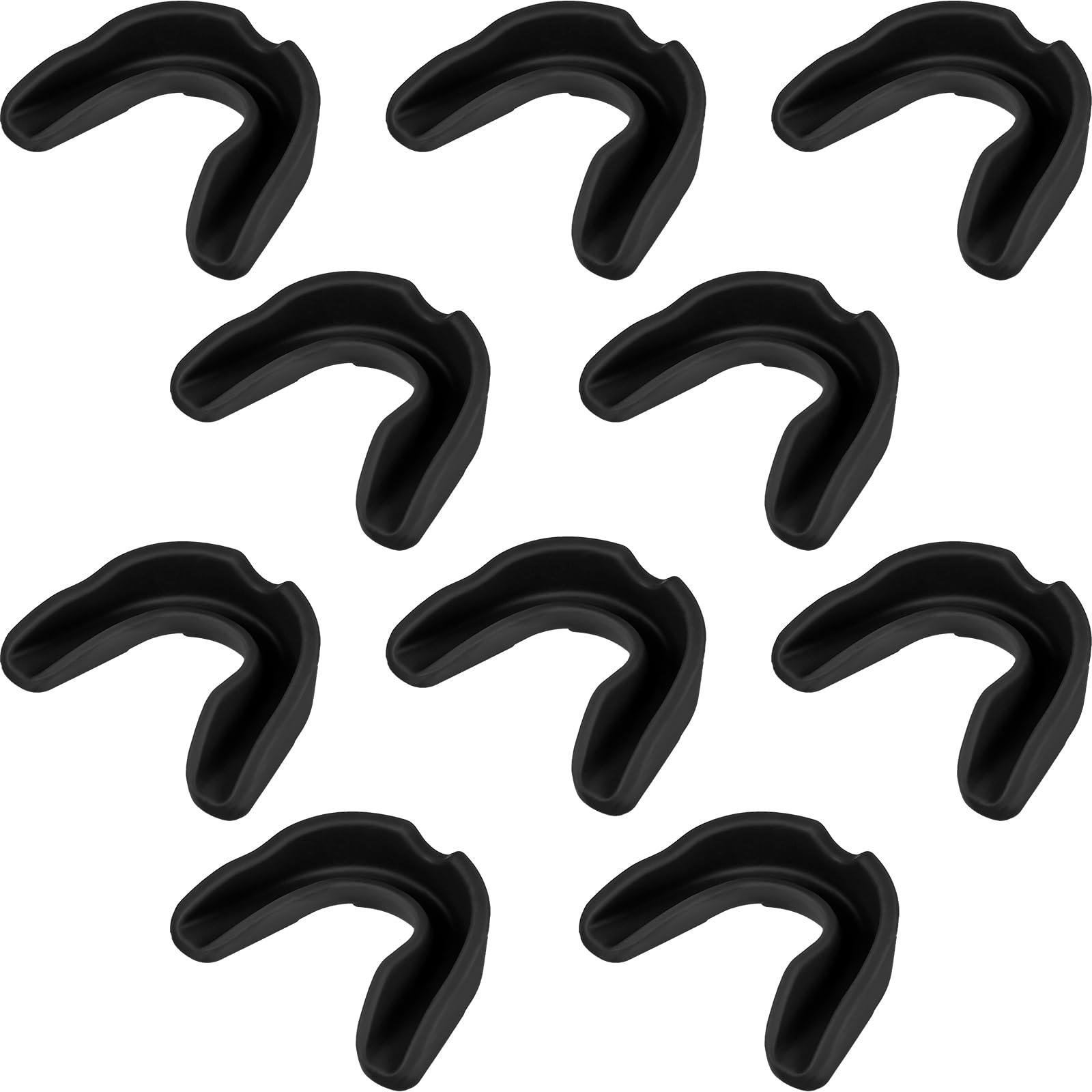 BBTO 20 Pcs Football Mouthguards Bulk - Youth & Adult Mouth Guard No Boil Mouthpiece Adult Youth Braces Soft Mouth Guard for Lacrosse Basketball Hockey Wrestling(S,Black)