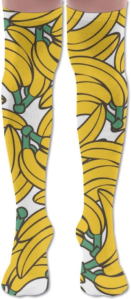 Men's Women's Knee High Socks Banana Compression Socks Athletic Sock