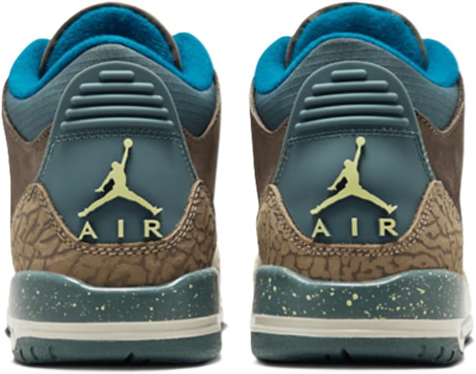 Air Jordan 3 Retro Big Kids' Shoes (Olive Grey/Khaki/Sea Glass/Green Abyss)