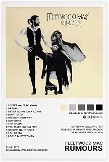 Fleetwood Mac Rumours Posters Album Cover Canvas Poster Unframe: 12x18inch(30x45cm)