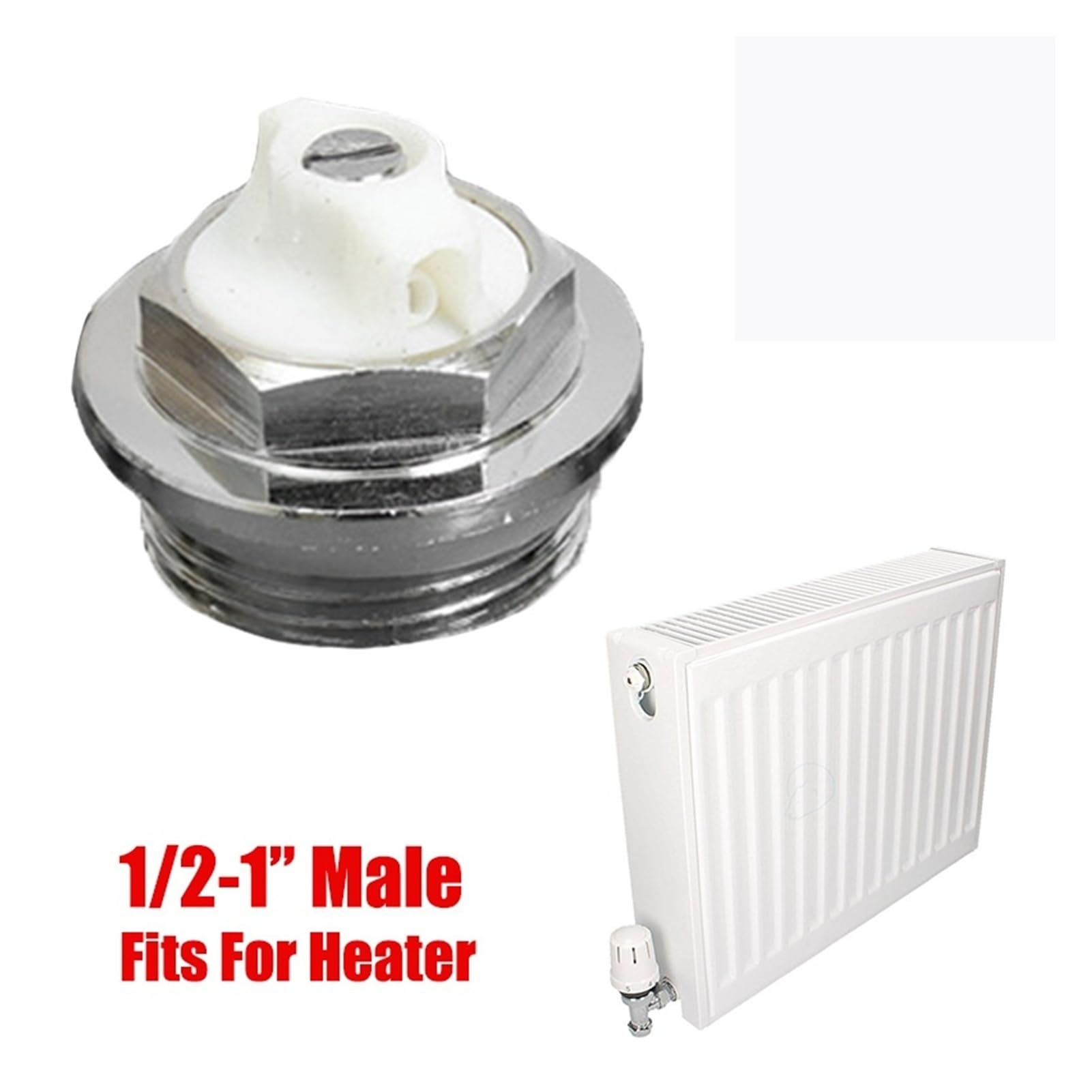 1 valvola manuale di sfiato del gas for radiatore – Rame resistente, sistemi da 1"/1/2", rimozione efficiente del gas(1inch)