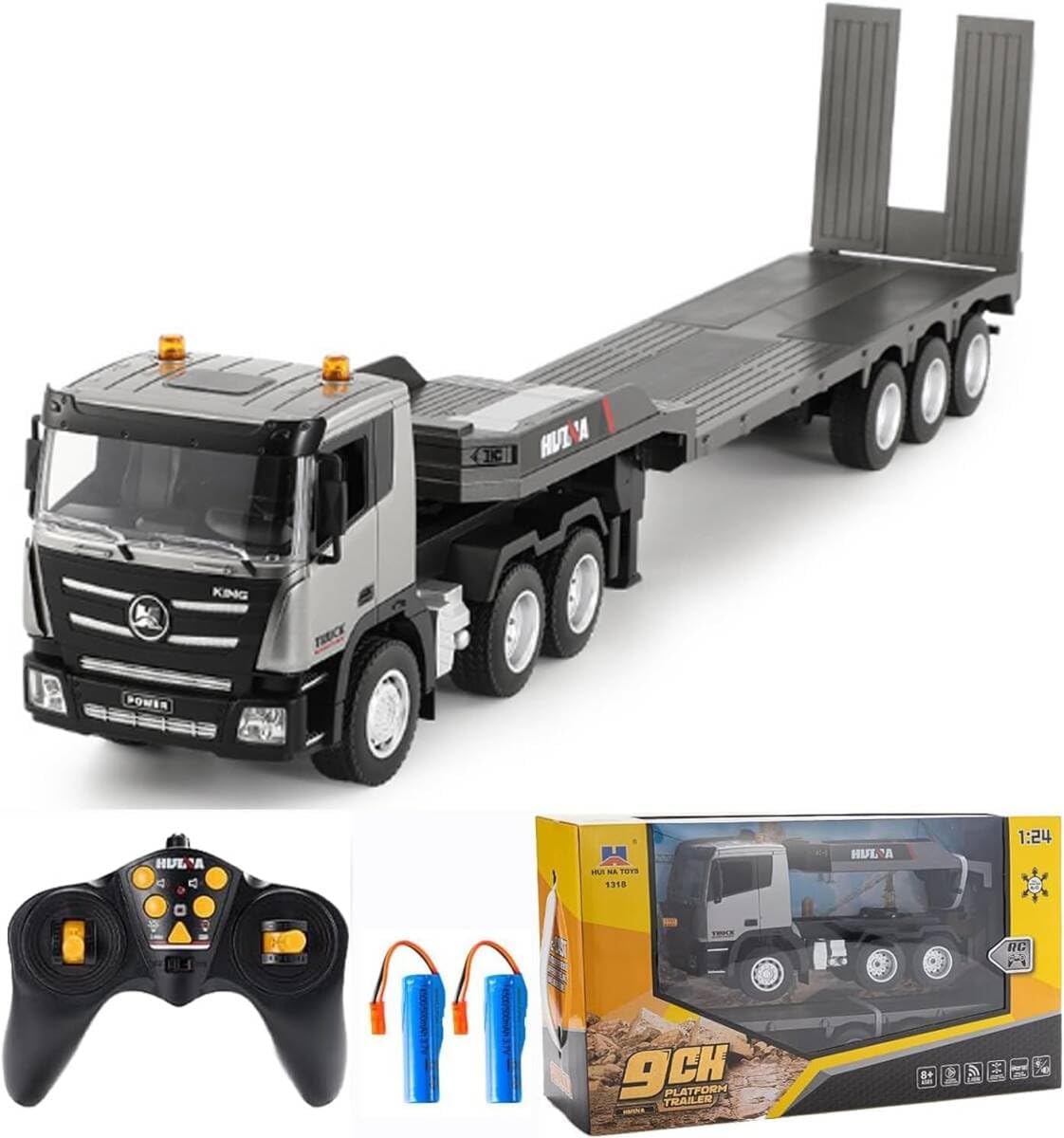 トレーラーラジコン ラジコンカー こども向け 重機回送大型トレーラーラジコン トレーラー ラジコン セーフティーローダー 多機能