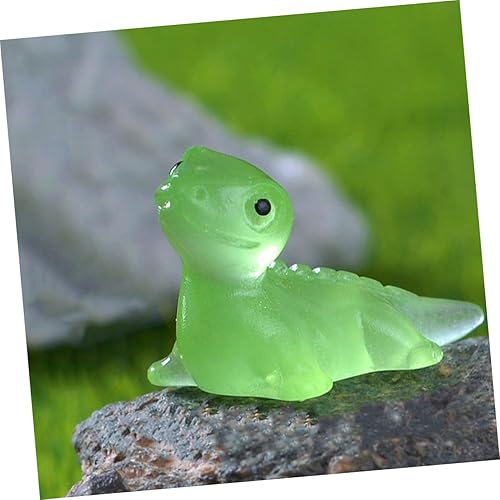 Miniatura 2 de Toyvian 30 piezas de micro paisaje lagarto mini figuras de animales plantas en maceta decoración brillante mini estatuilla luminosa lagarto