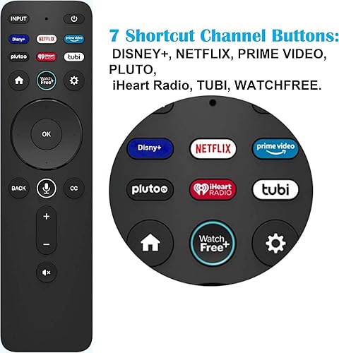 Miniatura 2 de Control remoto por voz XRT260 Reemplazo para Vizio V-Series M-Series P-Series 4K HDR Smart TV con Disney+/Netflix/Prime Video/Pluto/iHeart