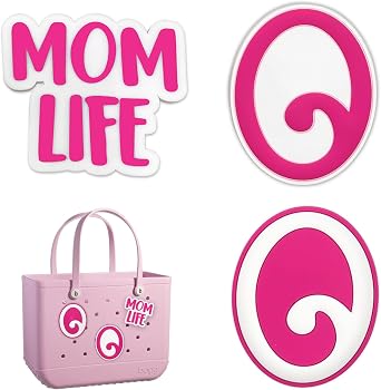YIXIPAZH 3-Piece Letter Charms for Bag Inserts, Compatible with Bogg Bag Original All Models, Decorative Charms Set for Handbag, Beach Tote
