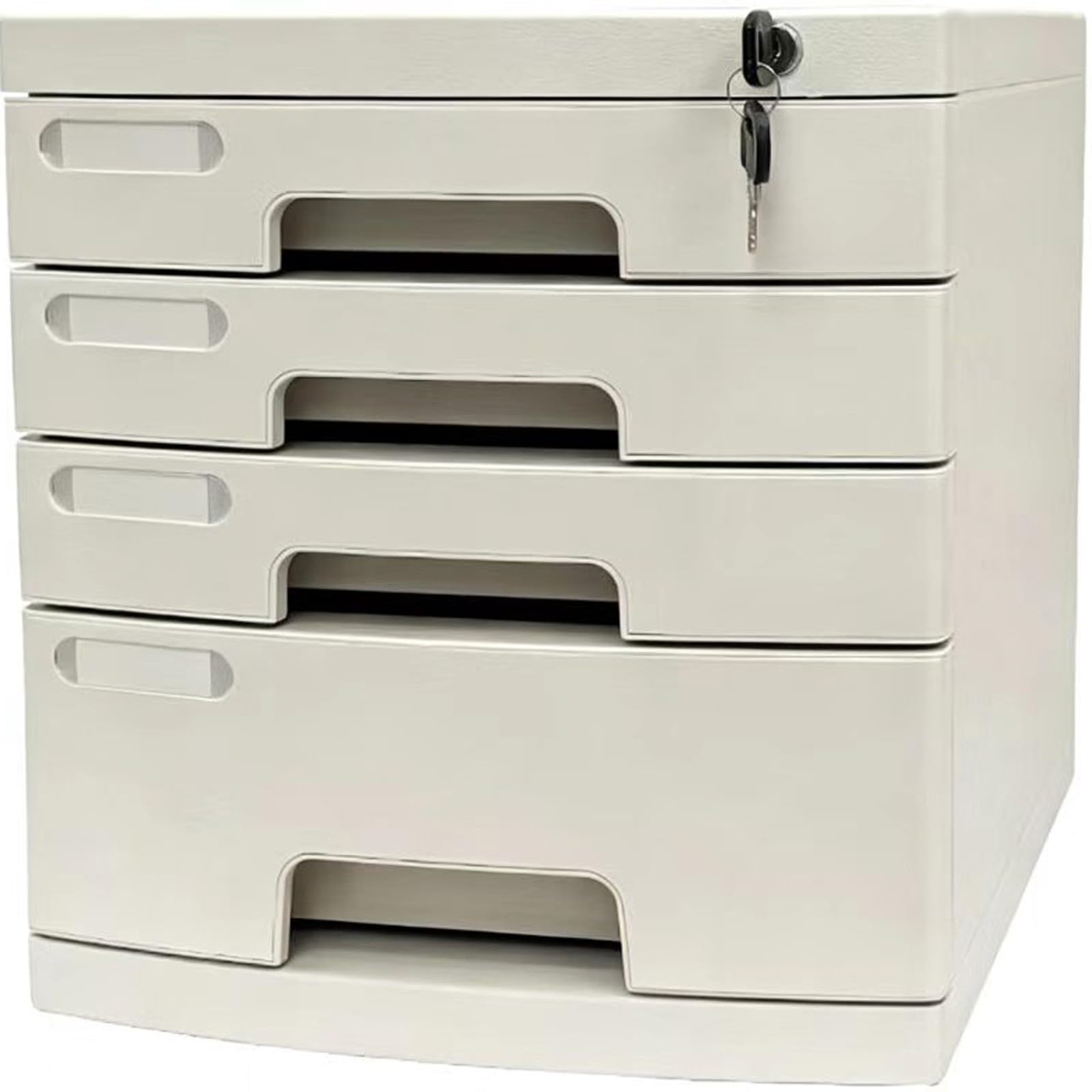 Archivador de Escritorio con Cerradura de 2 a 14 Cajones, Organizador de Documentos con Cerradura de Llave, Clasificador de Papel A4 para Oficina en Casa(Medium (3 Layers))