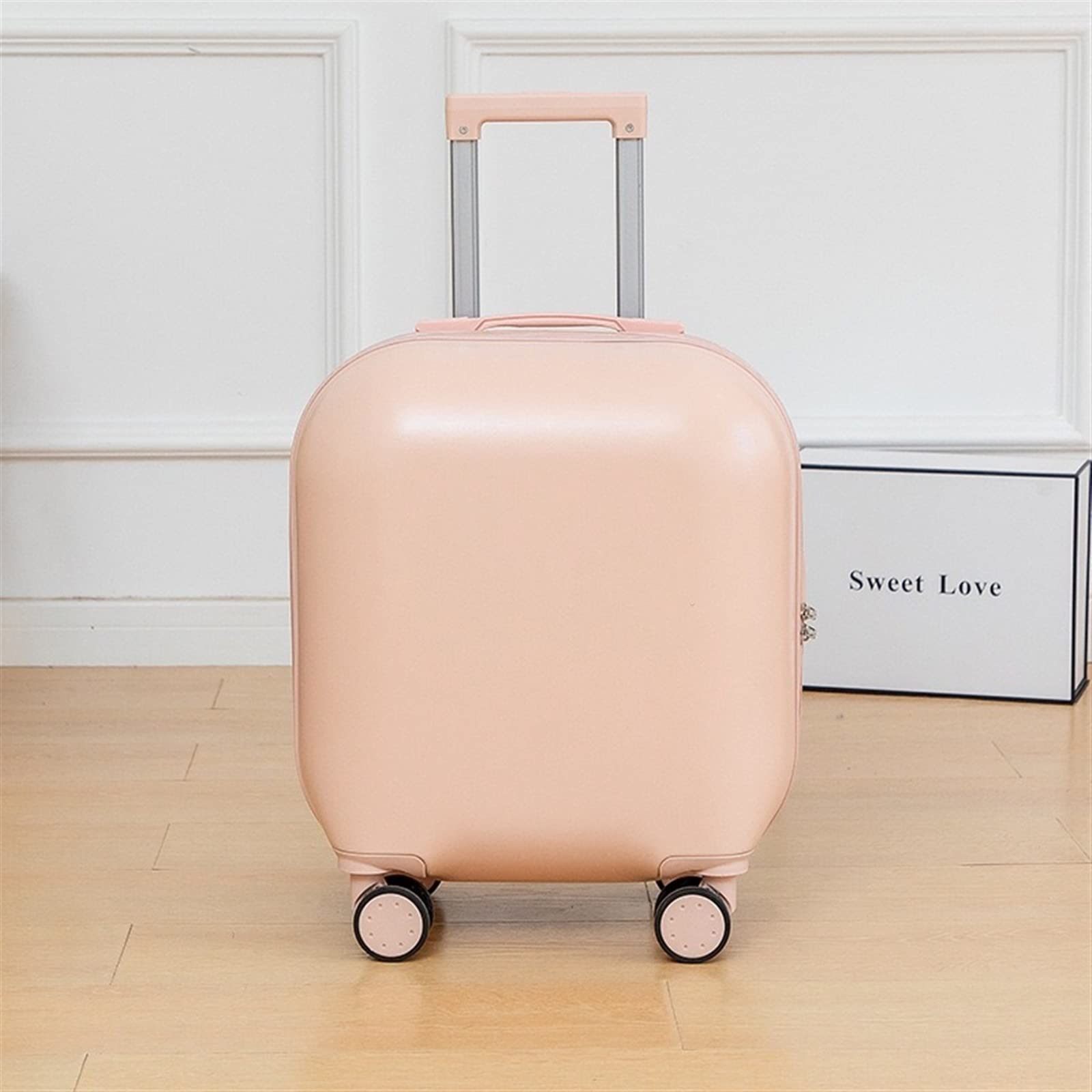 Equipaje Equipaje con Ruedas de 18 Pulgadas Maleta de Embarque portátil pequeña Unisex Maleta de Mano con Ruedas (Color : NO-1)