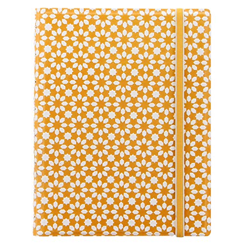Notebook Impressions jaune/blanc A5 pour organiser vos idées facilement