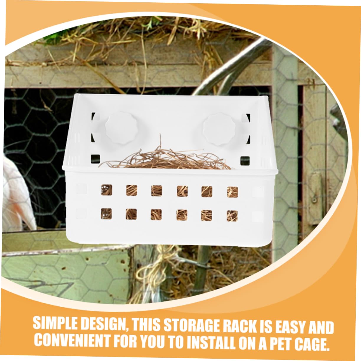 BESPORTBLE 4piezas Comedero De Heno para Conejos y Roedores Alimentador De Pasto Reutilizable Accesorio De Jaula Fácil De Instalar para Conejillos De Indias Chinchillas y Conejos