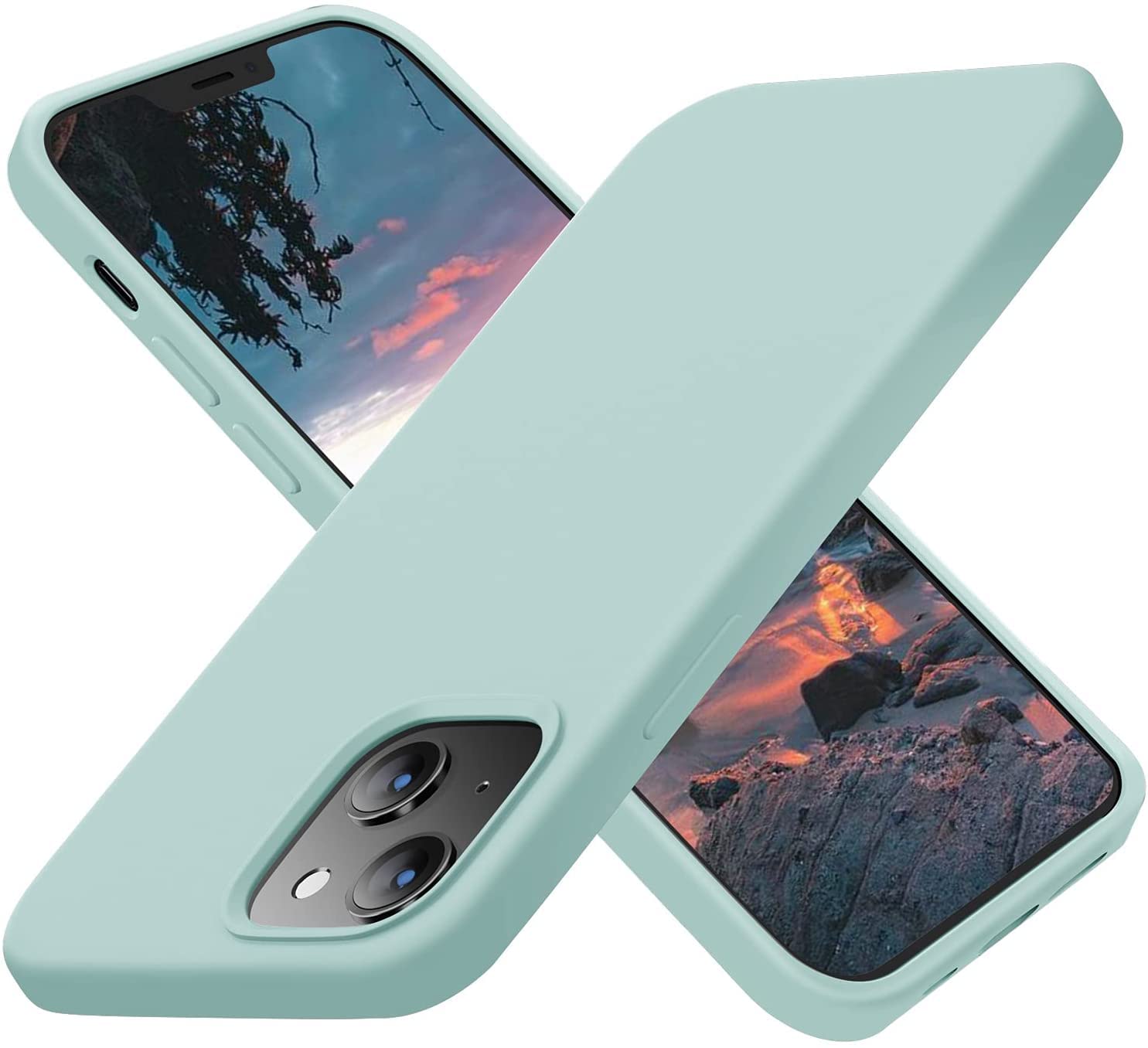 TEEKAOO Silicone Back Cover Case Compatible for iPhone 13 (Seafoam) (B09NZCXNCV) Amazon Price History, Amazon Price Tracker