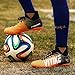 VITIKE Womens Girls Turf Shoes Indoor Football/Soccer Baseball/Softball Cleats Orange/Black, Little Kid 3